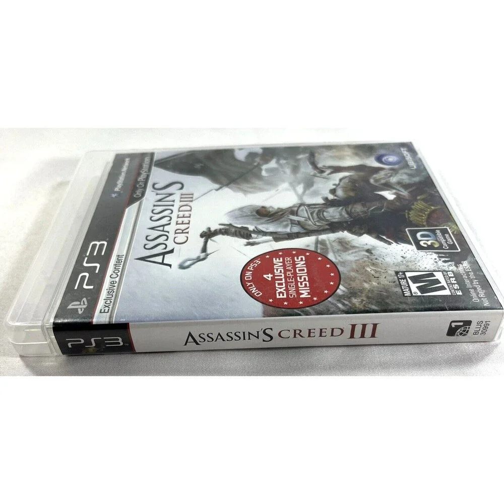 Assassin's Creed III (Sony PlayStation 3, 2012) Complete  PS3